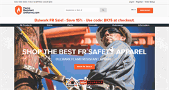 Desktop Screenshot of flameresistantuniforms.com
